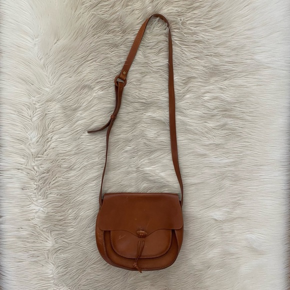 Madewell Brown Leather Western Classic Crossbody Purse Savannah Saddlebag - Picture 2 of 15